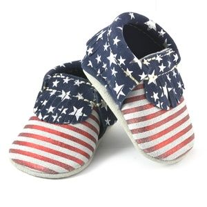 American Flag Baby Shoes Moccasins by First Steps
